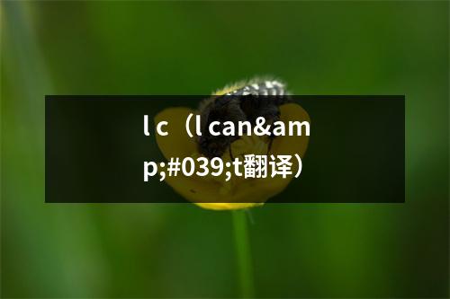 l c（l can't翻译）
