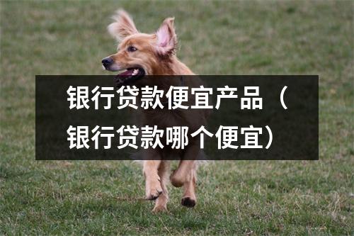 银行贷款便宜产品（银行贷款哪个便宜）