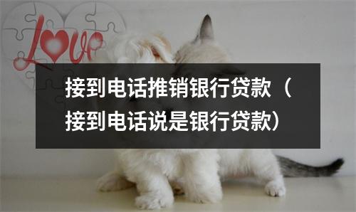 接到电话推销银行贷款（接到电话说是银行贷款）