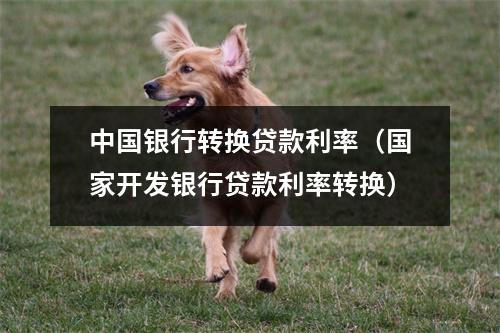 中国银行转换贷款利率（国家开发银行贷款利率转换）