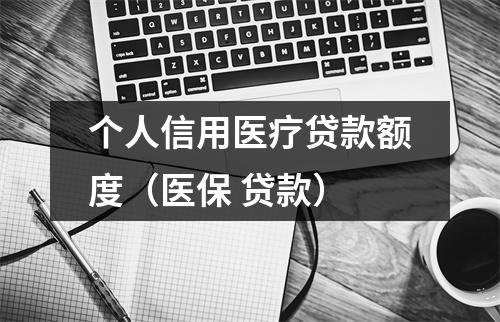 个人信用医疗贷款额度（医保 贷款）