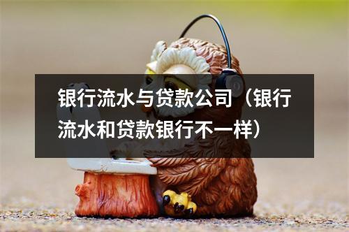 银行流水与贷款公司（银行流水和贷款银行不一样）