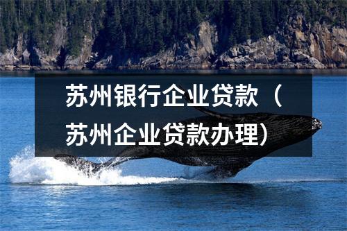 苏州银行企业贷款（苏州企业贷款办理）