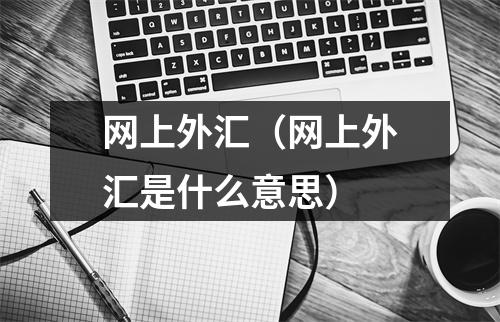 网上外汇（网上外汇是什么意思）