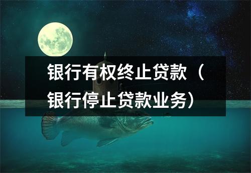 银行有权终止贷款（银行停止贷款业务）