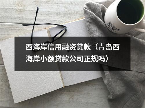 西海岸信用融资贷款（青岛西海岸小额贷款公司正规吗）