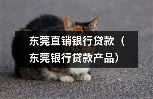 东莞直销银行贷款（东莞银行贷款产品）