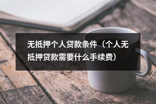 无抵押个人贷款条件(个人无抵押贷款需要什么手续费)