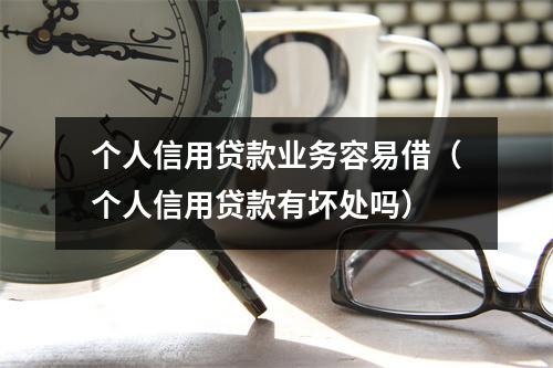 个人信用贷款业务容易借（个人信用贷款有坏处吗）