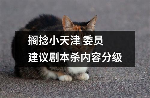 搁捻小天津 委员 建议剧本杀内容分级