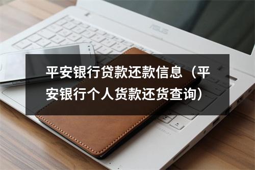 平安银行贷款还款信息(平安银行个人货款还货查询)
