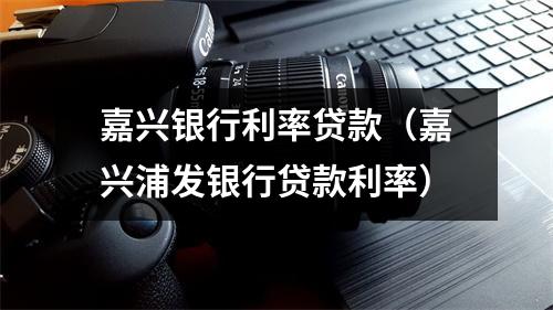 嘉兴银行利率贷款（嘉兴浦发银行贷款利率）