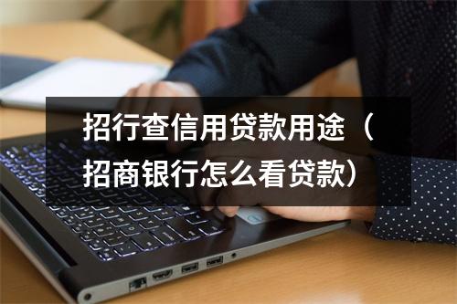招行查信用贷款用途（招商银行怎么看贷款）
