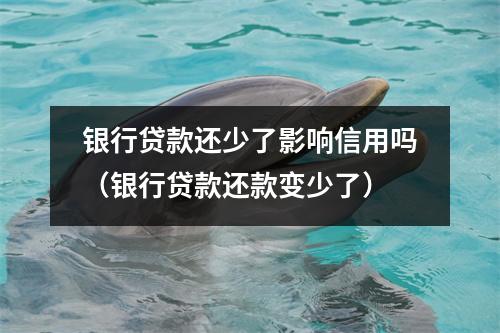 银行贷款还少了影响信用吗（银行贷款还款变少了）