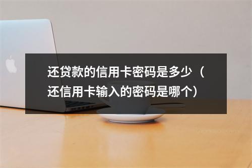 还贷款的信用卡密码是多少（还信用卡输入的密码是哪个）