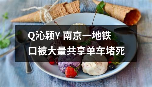 Q沁颖Y 南京一地铁口被大量共享单车堵死