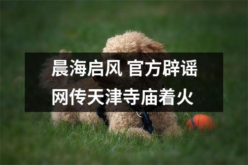 晨海启风 官方辟谣网传天津寺庙着火