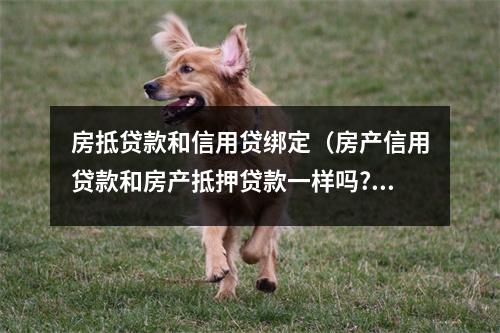 房抵贷款和信用贷绑定（房产信用贷款和房产抵押贷款一样吗?）