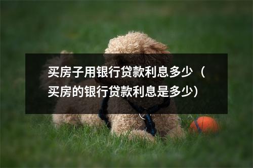 买房子用银行贷款利息多少（买房的银行贷款利息是多少）