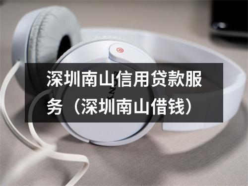 深圳南山信用贷款服务（深圳南山借钱）