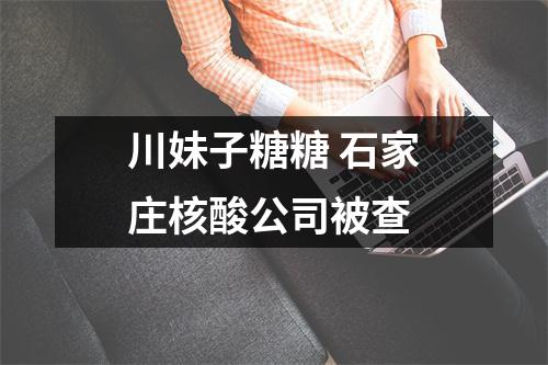 川妹子糖糖 石家庄核酸公司被查