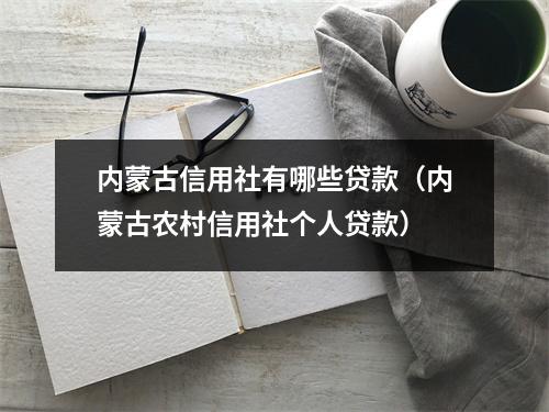 内蒙古信用社有哪些贷款(内蒙古农村信用社个人贷款)