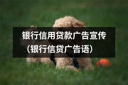银行信用贷款广告宣传（银行信贷广告语）