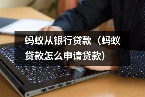 蚂蚁从银行贷款（蚂蚁贷款怎么申请贷款）