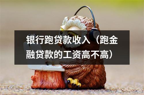 银行跑贷款收入(跑金融贷款的工资高不高)