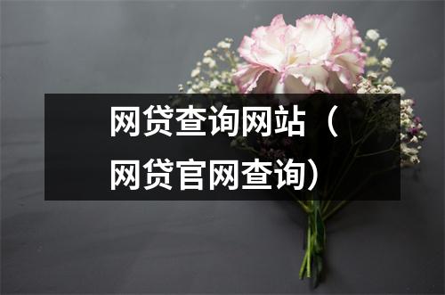 网贷查询网站(网贷官网查询)