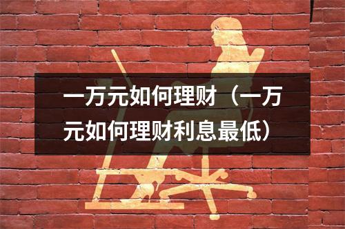 一万元如何理财（一万元如何理财利息最低）