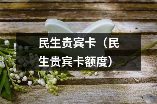 民生贵宾卡（民生贵宾卡额度）