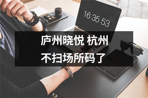 庐州晓悦 杭州不扫场所码了