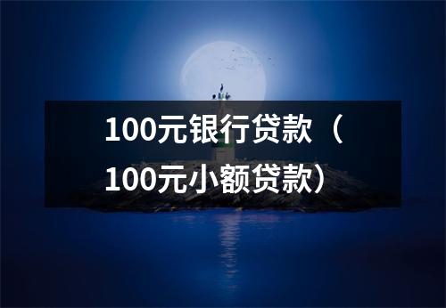 100元银行贷款（100元小额贷款）