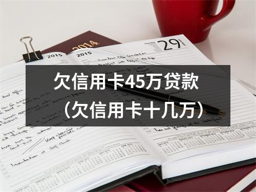 欠信用卡45万贷款（欠信用卡十几万）