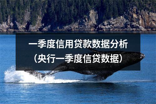 一季度信用贷款数据分析（央行一季度信贷数据）