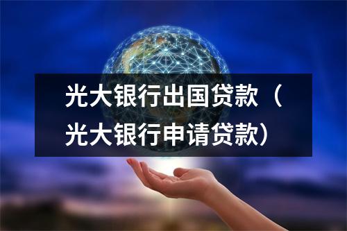 光大银行出国贷款（光大银行申请贷款）