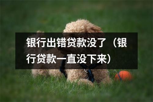 银行出错贷款没了(银行贷款一直没下来)