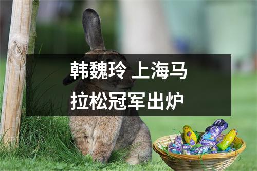 韩魏玲 上海马拉松冠军出炉