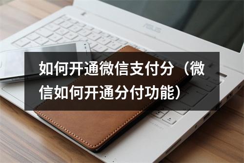 如何开通微信支付分（微信如何开通分付功能）