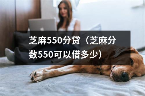 芝麻550分贷(芝麻分数550可以借多少)