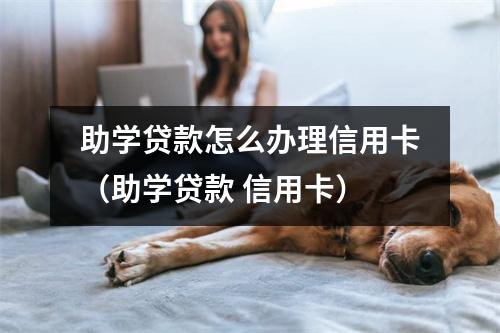 助学贷款怎么办理信用卡(助学贷款 信用卡)