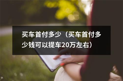 买车首付多少（买车首付多少钱可以提车20万左右）