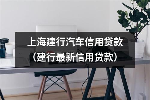 上海建行汽车信用贷款（建行最新信用贷款）