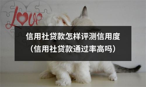 信用社贷款怎样评测信用度（信用社贷款通过率高吗）