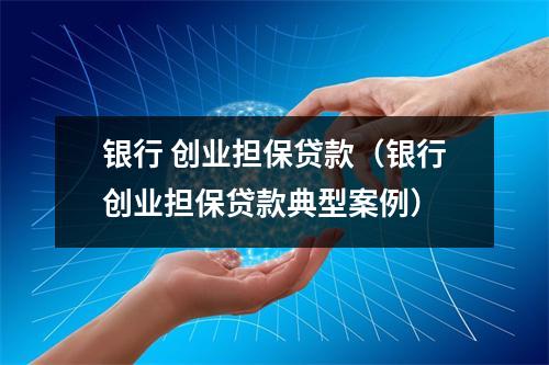 银行 创业担保贷款（银行创业担保贷款典型案例）