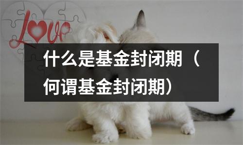 什么是基金封闭期（何谓基金封闭期）