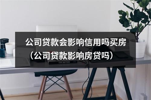 公司贷款会影响信用吗买房（公司贷款影响房贷吗）
