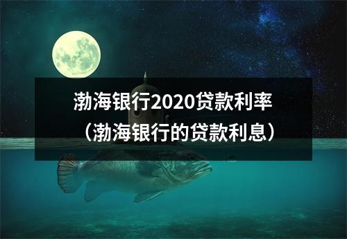 渤海银行2020贷款利率（渤海银行的贷款利息）