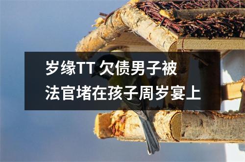 岁缘TT 欠债男子被法官堵在孩子周岁宴上